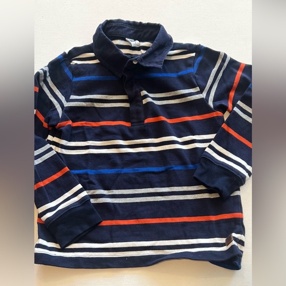 Janie And Jack Striped Rugby Shirt - Picture 2 of 7